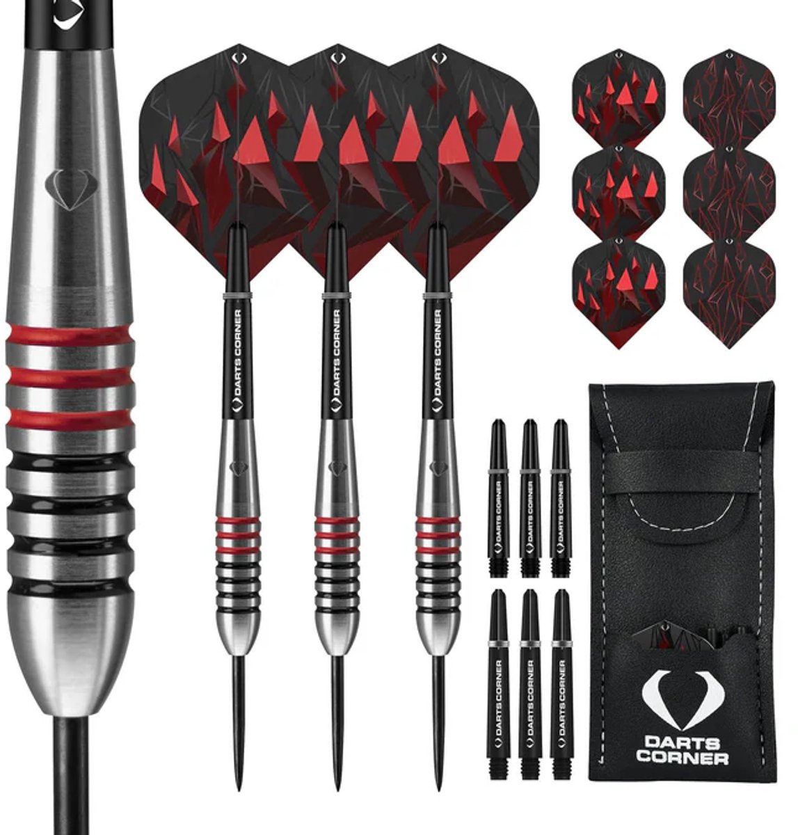 Darts Corner Astrofire Ringgrip Steel Tip Dart Set 23 gram