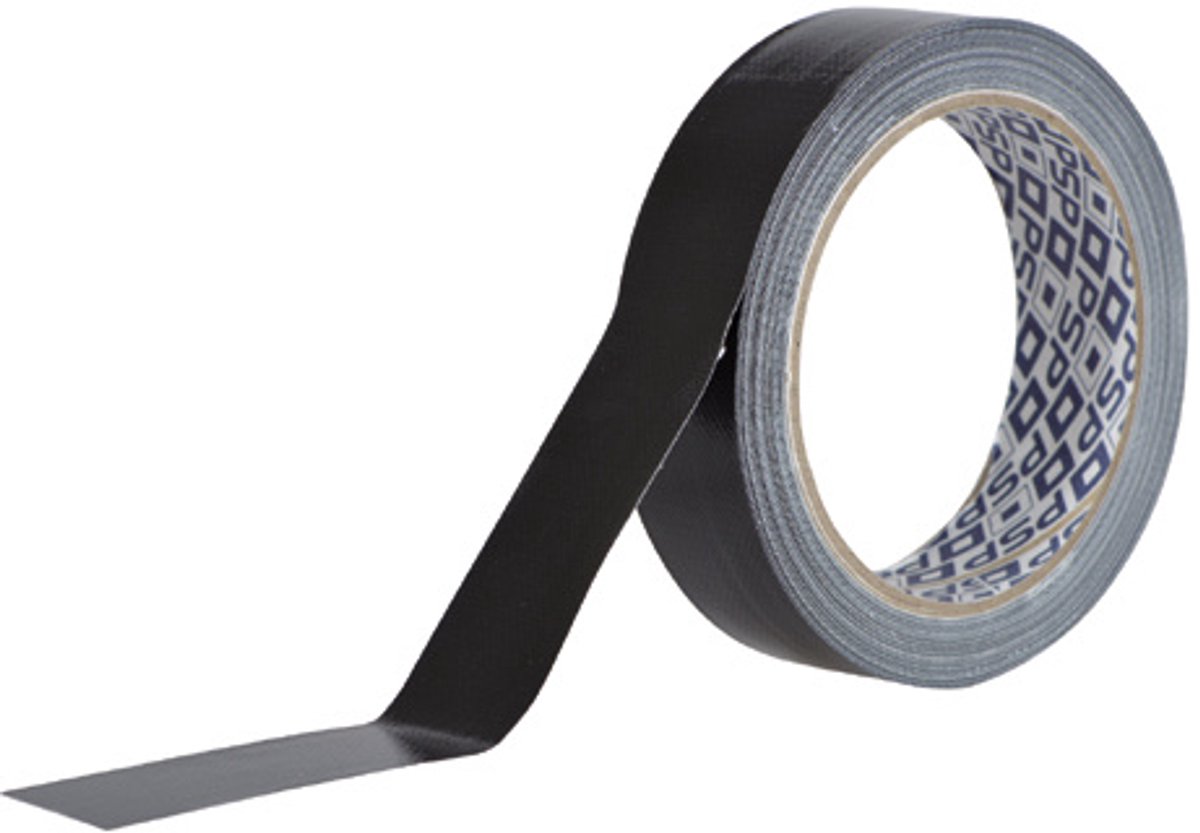 Zaling tape zwart 25mm 10m