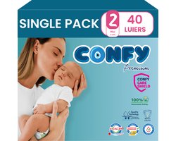 Confy Premium - Luiers Maat 2 (3-6kg) - 40 Luiers
