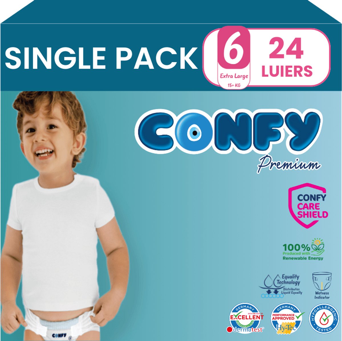 Confy Premium luiers maat 6 | 24 stuks