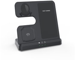 3 In 1 Oplaadstation geschikt voor Samsung, Draadloze Oplader Inductief Laadstation geschikt voor Samsung S25/S25+/S24/S23/S22/Z Fold/Z Flip Series/Galaxy Watch/Buds Opladen Dock Stand