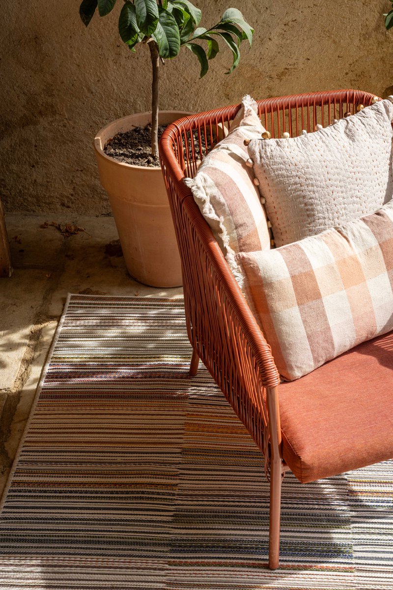 Vivaraise Bedrukt kussen Vivaraise Kate terracotta
