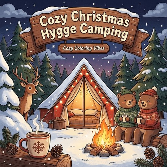 Cozy Fuzzy Hygge Friends Coloring Books- Cozy Christmas Hygg ... - cover