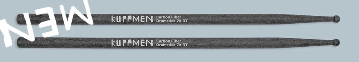 Kuppmen Music 7A Carbon Fiber Drum Stick Round Tip