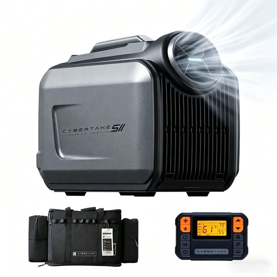 Draagbare airconditioner 5100 BTU koelen 6100 BTU verwarmen stil 40dB met ontvochtigen slaapstand stofilter, grijs