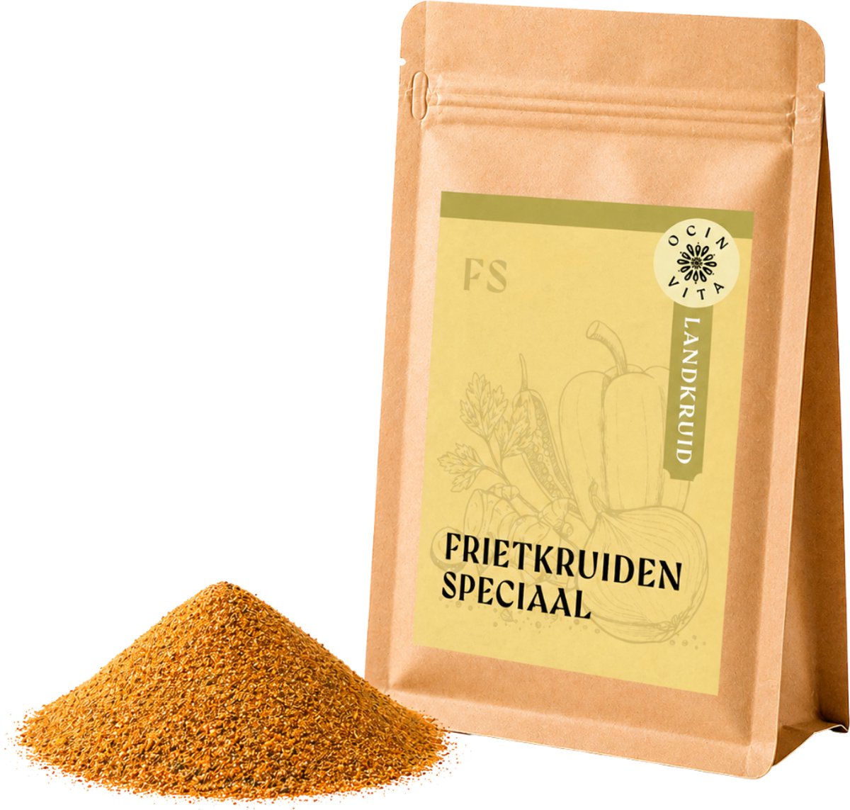 Frietkruiden 1kg – Kruidige Patat Kruiden voor Friet, Wedges & BBQ – Smaakmaker voor Snacks en Aardappelen – Ocin Vita