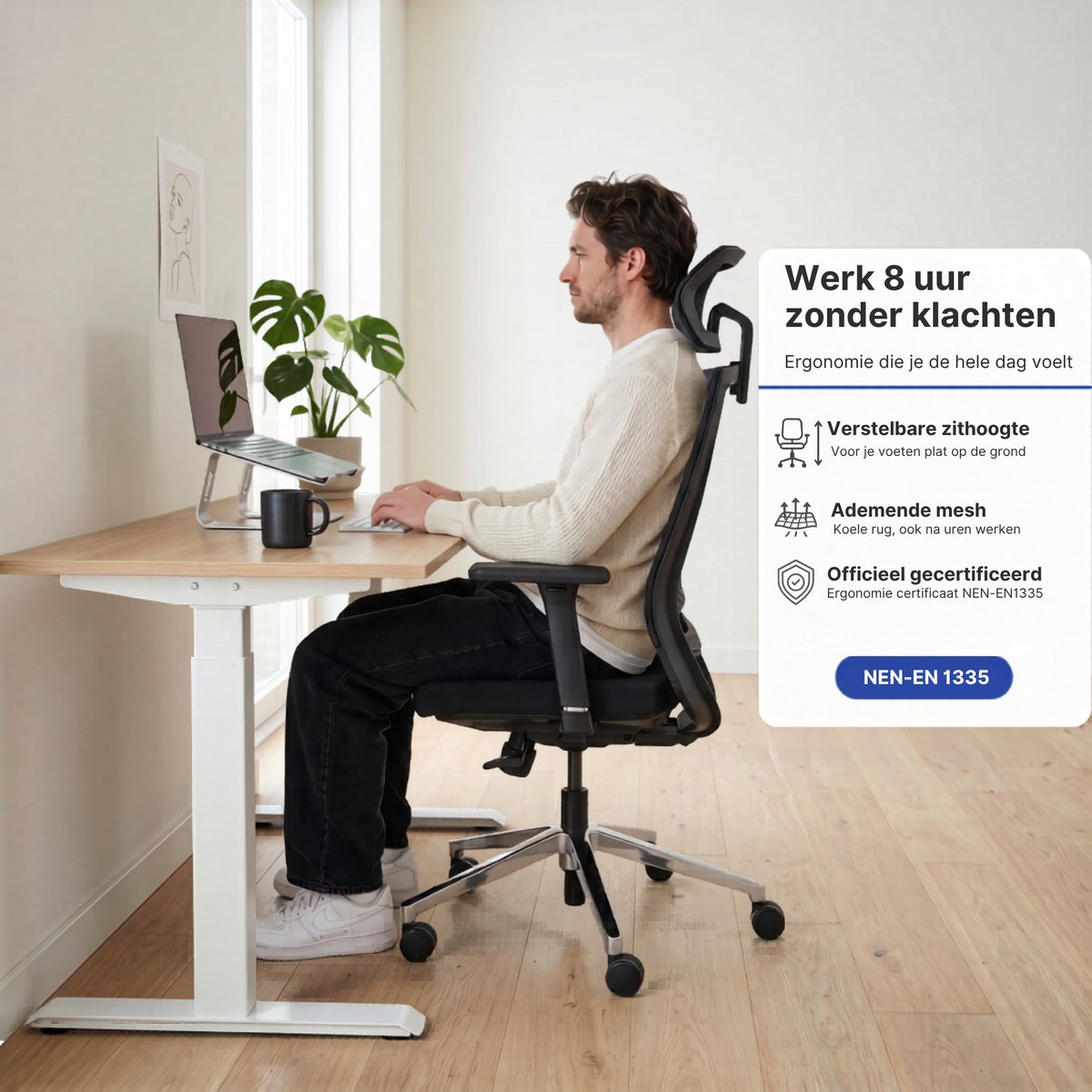 Stane Ergonomische Bureaustoel Office Chair - Bureaustoelen - afbeelding 3