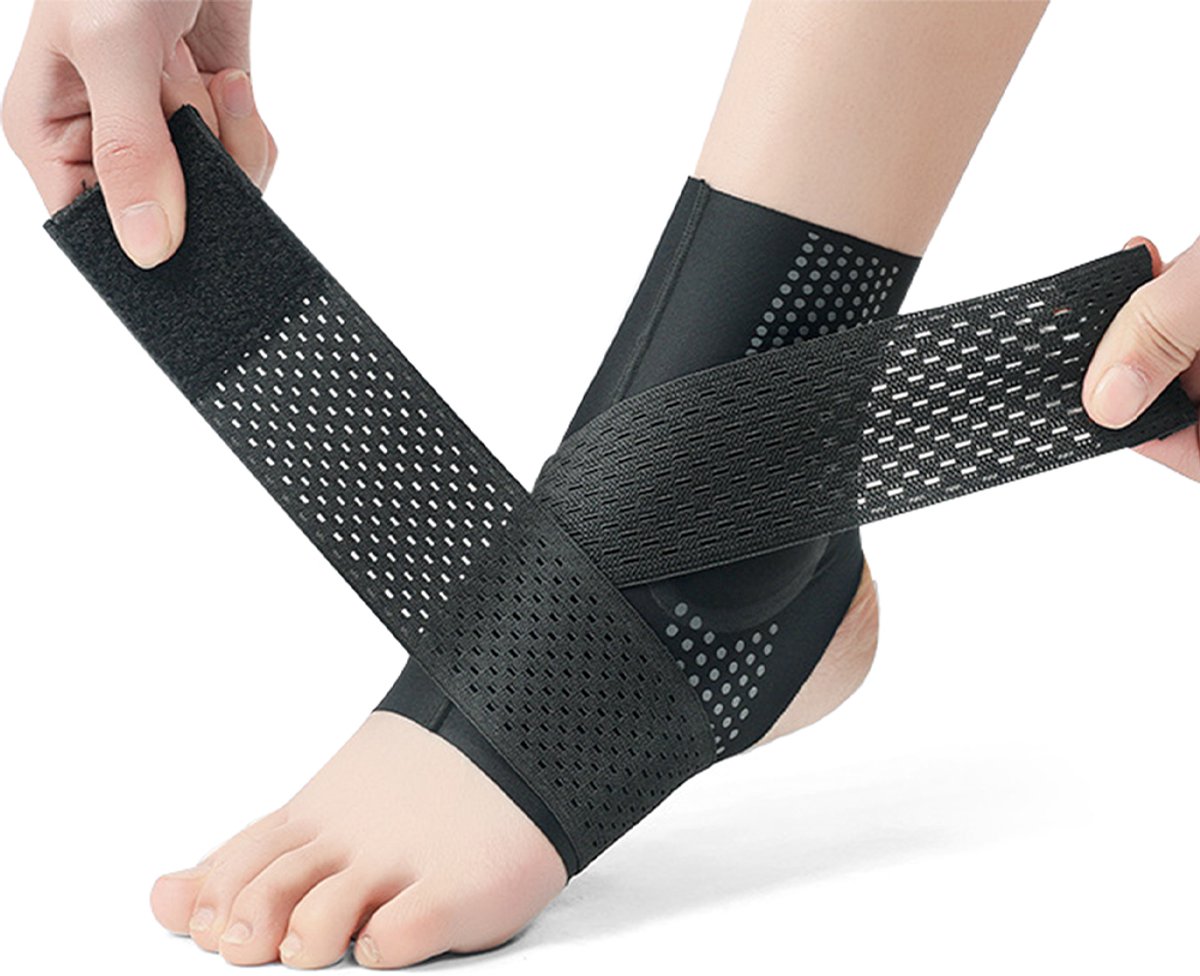 Enkelbrace - Enkel Bandage - Voet brace - Enkel Brace - Enkelsteun - Enkelondersteuning– Lichtgewicht & Ademend - Voor Sport, Herstel en Voorkoming van Verstuikingen – Unisex - 1 paar (M) - maten 35-39