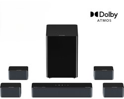 ULTIMEA Poseidon D80 Boom – 7.1 Dolby Atmos TV Soundbar, 500W, 6,5" subwoofer, app-bediening, home cinema-systeem