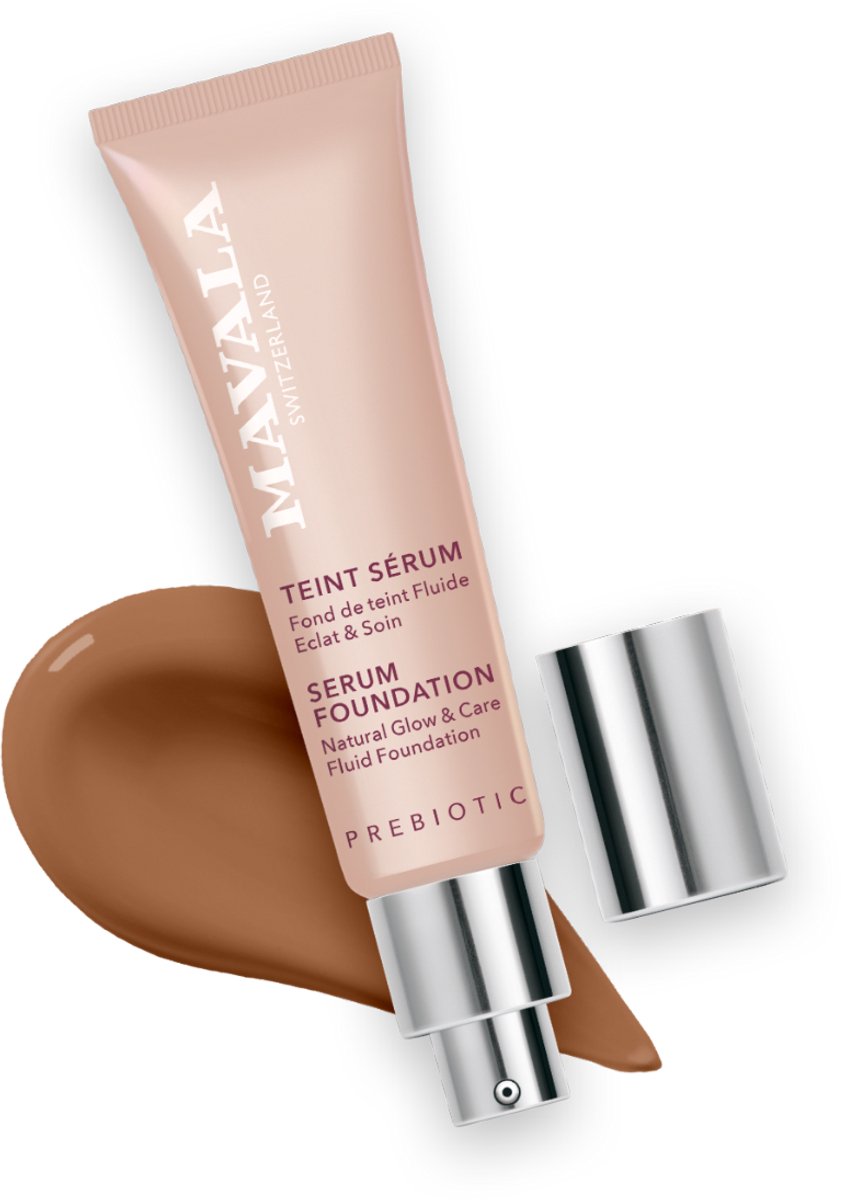 Mavala Serum Foundation - Kleur 27 Dark – Hydraterende Serum‑Foundation – Lichte & Natuurlijk Egaliserende Dekking – Verzorgt en Verzacht de Huid – Smoothing Finish Voor Een Stralende, Egalere Teint – Voor Dagelijks Gebruik