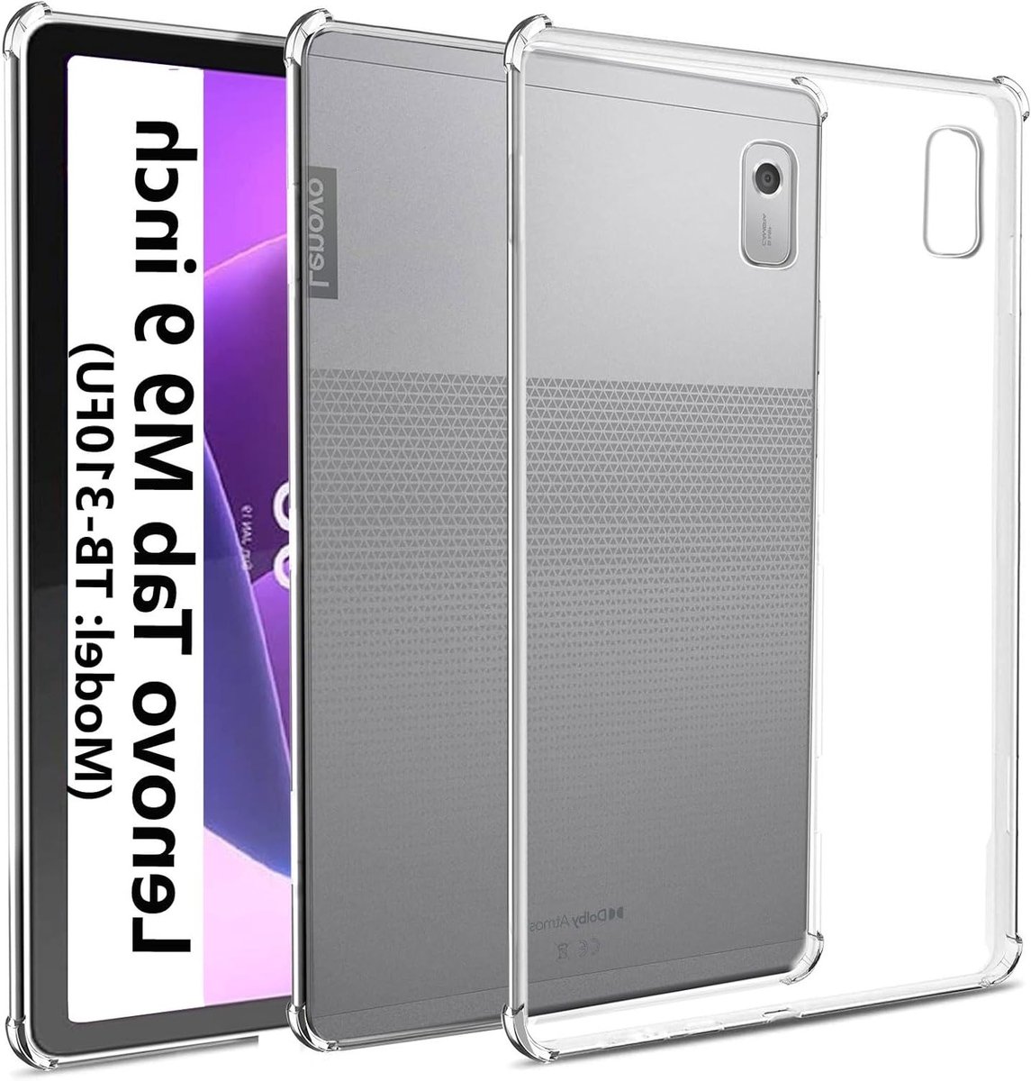easyBee Case Compatible with Lenovo Tab M9 9 inch, Ultra Thin Silicone Shockproof Back Shell HD Transparent TPU Protective Case - Transparent Transpar