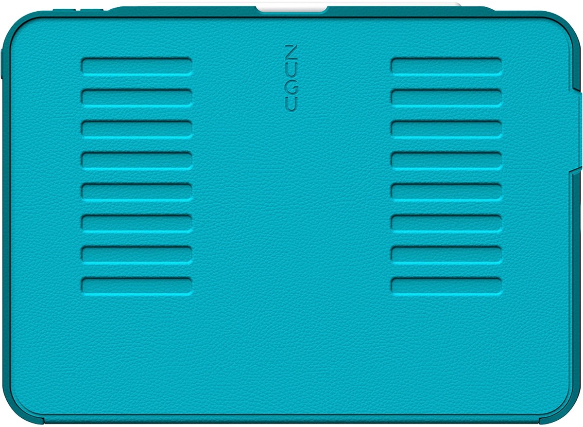 Zugu case Hoesje iPad Pro 11 (M4-M5) – Verstelbare magnetische standaard met 8 hoeken – Veilige magnetische montage mogelijkheid – Robuuste bumper en stevige TPU + PC behuizing voor valbescherming - Blauw
