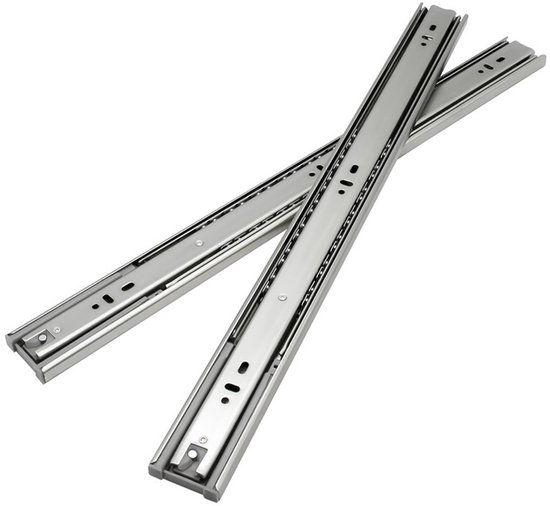 Glissière de tiroir Coulisses à extension complète Coulisses à fermeture automatique 45 mm 45 mm 450MM 2 pièces