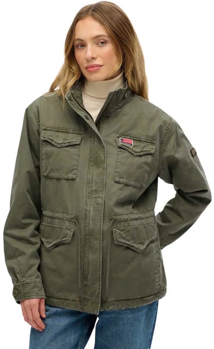 Superdry Military Borg Jas L Vrouw Khaki