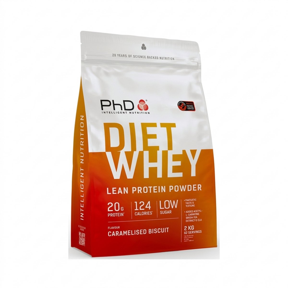 PhD Diet Whey (2000g) Caramelised Biscuit - Eiwitten - Eiwit Mix