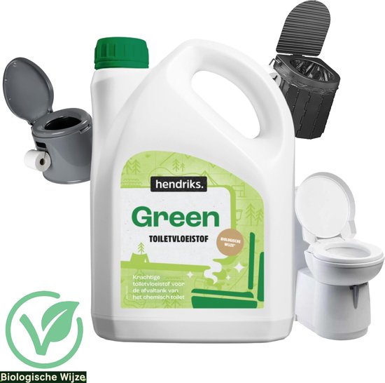 Hendriks Green - Toiletvloeistof Groen - Biologisch - Geurcontrole - Septic tank safe - Camping — afbeelding 3