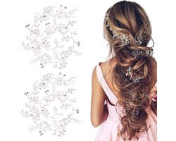 Allecto - Haaraccessoires voor de bruid - Bruiloft hoofdtooi - Elegant en stijlvol - 2 stuks - Bruidsmeisje - Perfect voor speciale gelegenheden