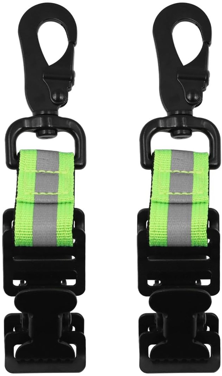 Allecto - Handschoenhouder - Handschoenen Clip - Dubbele Clip - Universeel - Handschoen Bandjes - Geschikt voor Brandweermannen - 2 Stuks