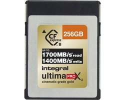 Integral 256GB UltimaPro X2 CFexpress Cinematic Gold Type B 2.0 Card
