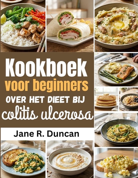 Kookboek voor beginners over het dieet bij colitis ulcerosa - cover