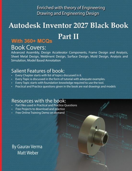 Autodesk Inventor 2027 Black Book Part II - cover