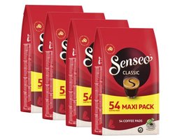 Senseo Classic Koffiepads - Voordeelverpakking - 216 (4x54) koffiepads