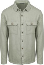 Suitable Overshirt Structure Groen - Maat XL - Heren