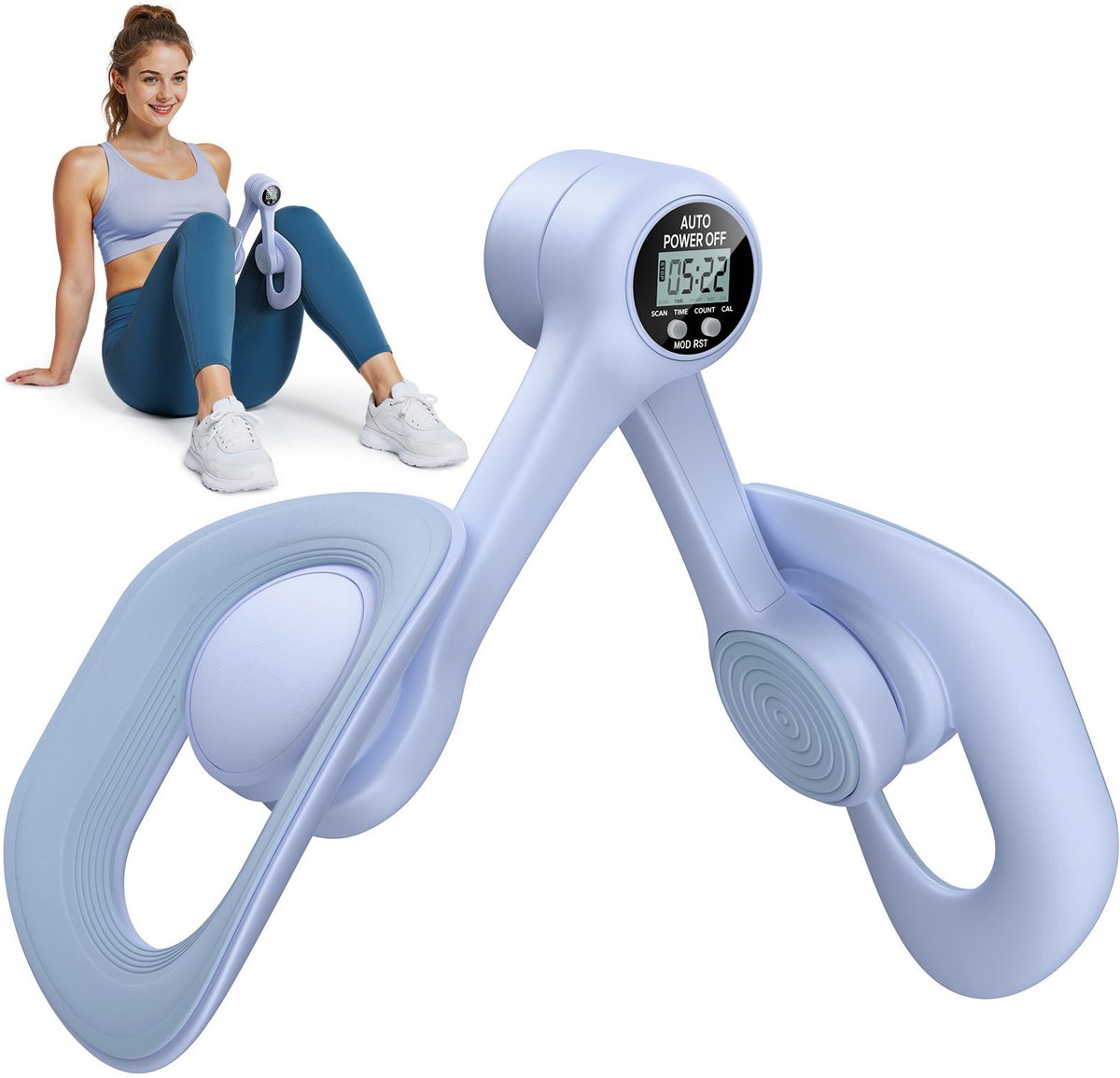 MERACH Compacte Hometrainer – 360° Draaibaar & Verstelbaar – Intelligente Teller met Calorietracker – Draagbaar Fitnessapparaat voor Volledige Lichaamstraining