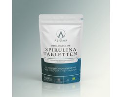 Aligma Biologische Spirulina Tabletten: 1000 stuks - 500 mg per tablet - hét voedingssupplement vol essentiële voedingsstoffen
