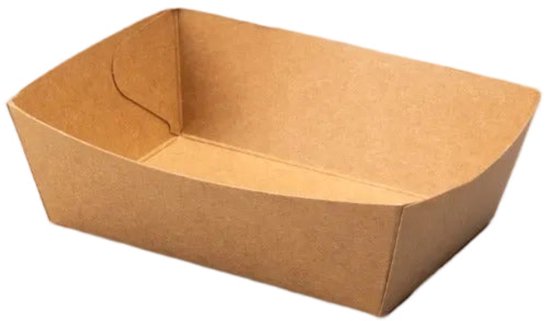 100x BIO Nature kraft frietbakje bruin A7 - Friet patat frites saus friet bakje snack carnaval festival thema feest composteerbare