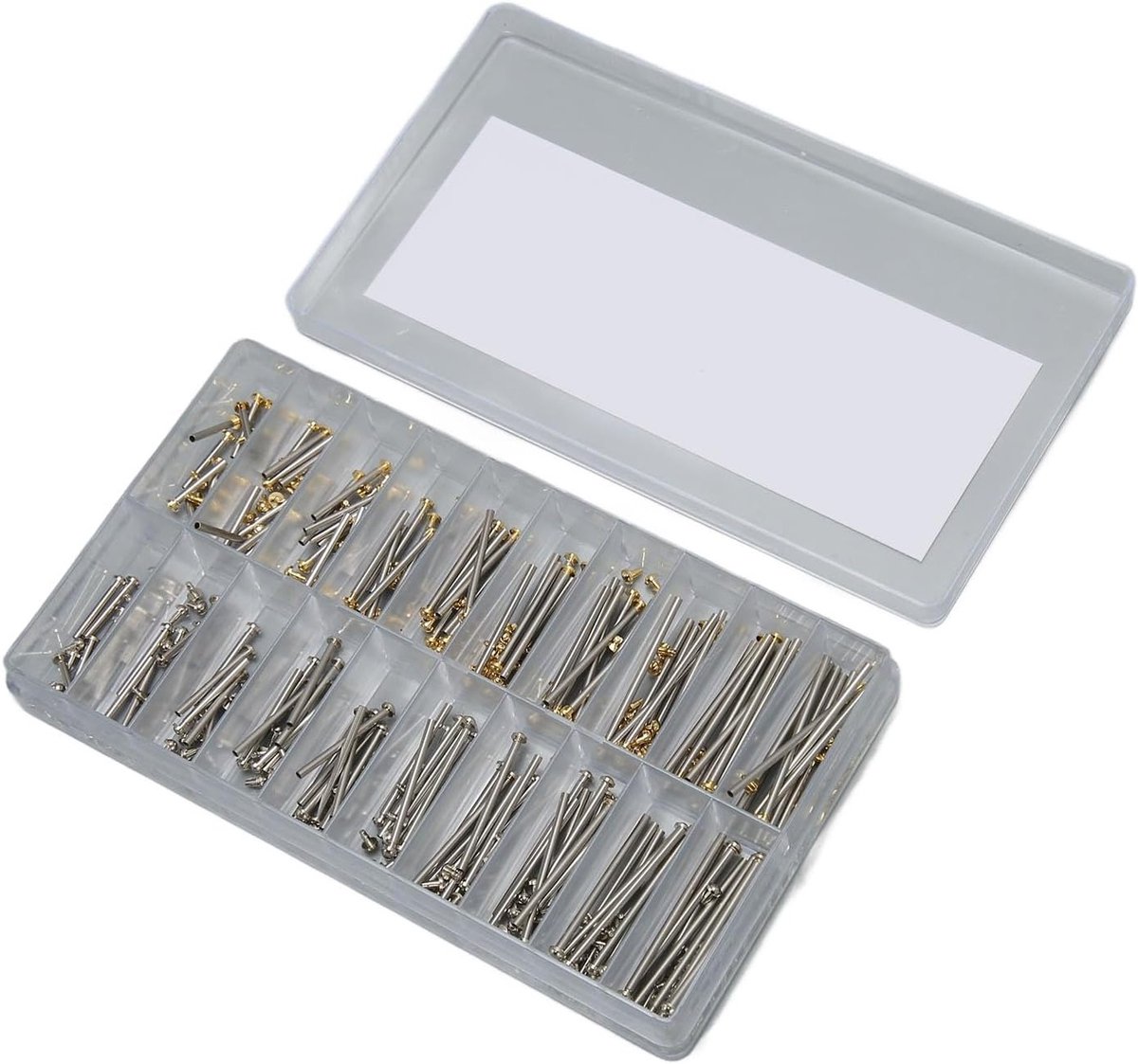 Stainless Steel Schroefbuis voor Horloges, 200 Stuks Horlogeband Schroef Link Pin, Hoogwaardige Reparatietool voor Horlogemakers