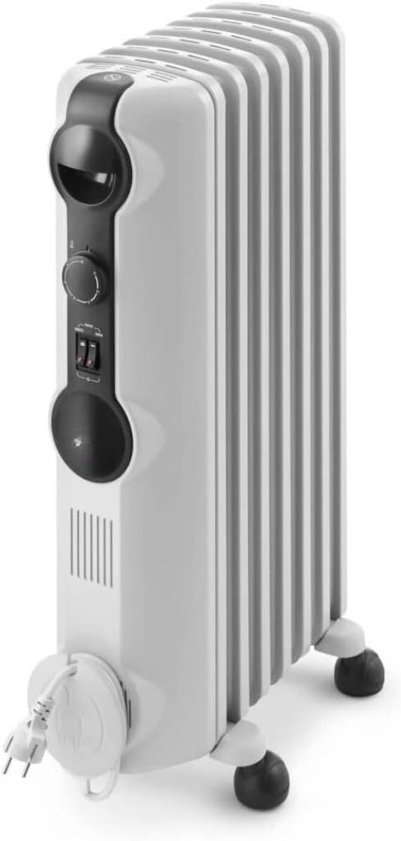 RWB® Olieradiator - Oliekachel - Elektrische Kachel - Grijs - 16cm x 40cm x 65cm