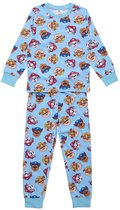 Paw Patrol Pyjama - Maat 122/128 - Katoen - Blauw - Kind