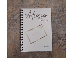 Adressenboekje A6 - BijJolan - Alfabetisch Adresboek - Invulboek voor Contactgegevens - Adressen & Telefoonnummers