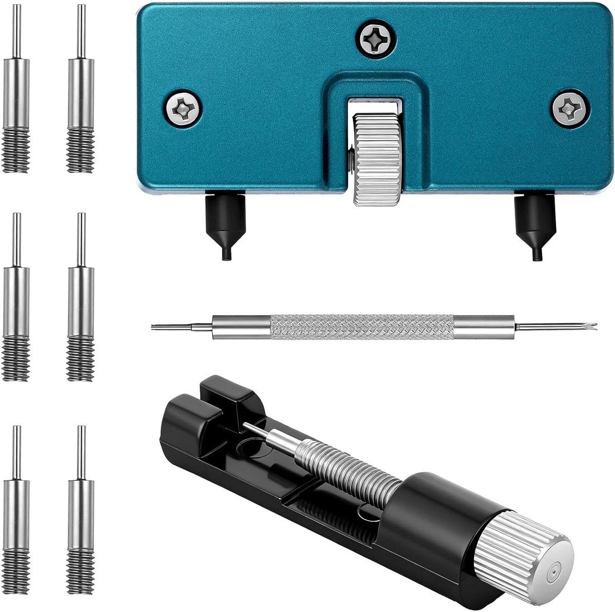 Toolset voor Horloges en Sieraden - 9-delige RVS Gereedschapset voor Armband Aanpassingen en Batterijwissel