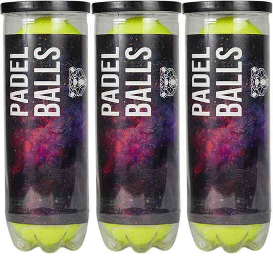 Matchu Sports - Padel Ballen - 3 blikken - 9 ballen totaal - Geschikt voor officiële wedstrijden - 56-59.4 gram - 65.4-68.6mm - Gemaakt van 45% Wol Matchu Sports - Padel Ballen - 3 blikken - 9 ballen totaal - Geschikt voor officiële wedstrijden - 56-59.4 gram - 65.4-68.6mm - Gemaakt van 45% Wol