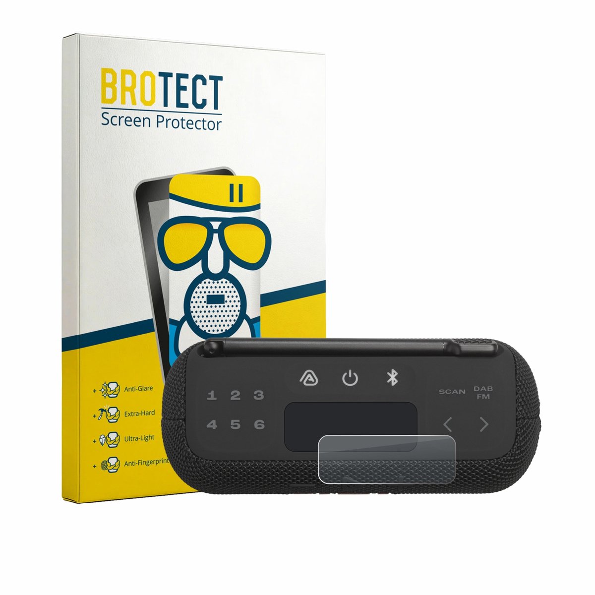 BROTECT - Screenprotector voor JBL Tuner 3 - Folie Beschermfolie Beschermglas matte