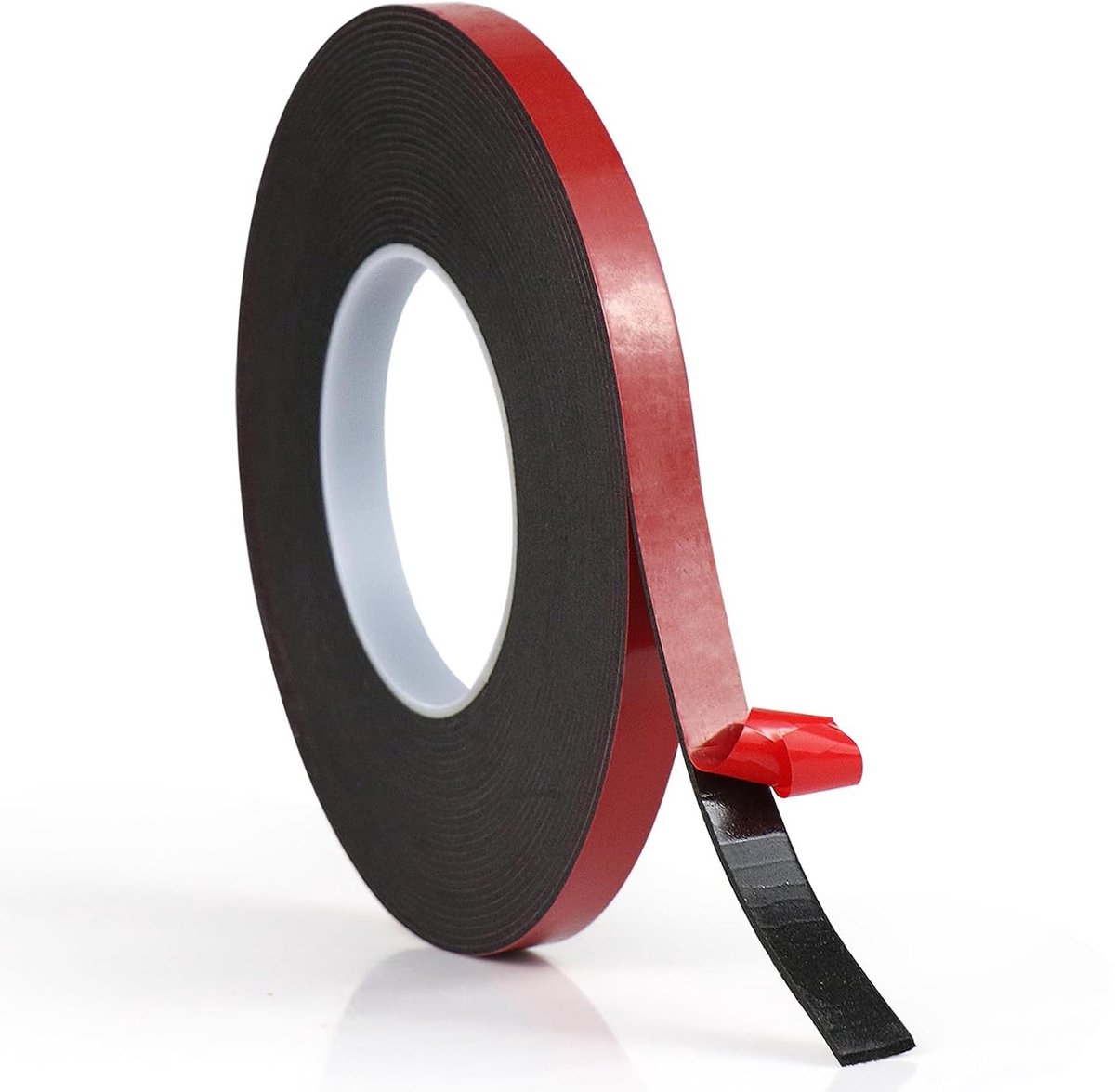 Dubbelzijdig plakband van EVA-schuim, 1,5 mm dik, hoge hechtkracht voor handwerk en thuiskantoor, zwart, 12 mm x 10 m