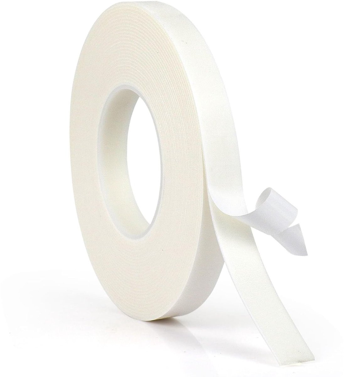 Dubbelzijdig plakband van 1,5 mm dik, hoge hechtkracht, dempend voor handwerk en thuiskantoor, wit (1,5 mm x 18 mm x 10 m)