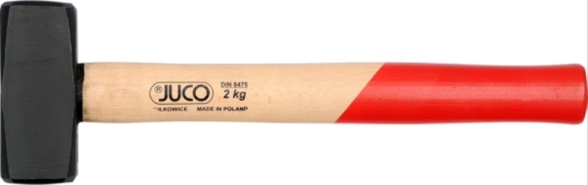 Juco M3092 - Rustieke Steenhouwerhamer - 3kg - Staal - Houten Handvat