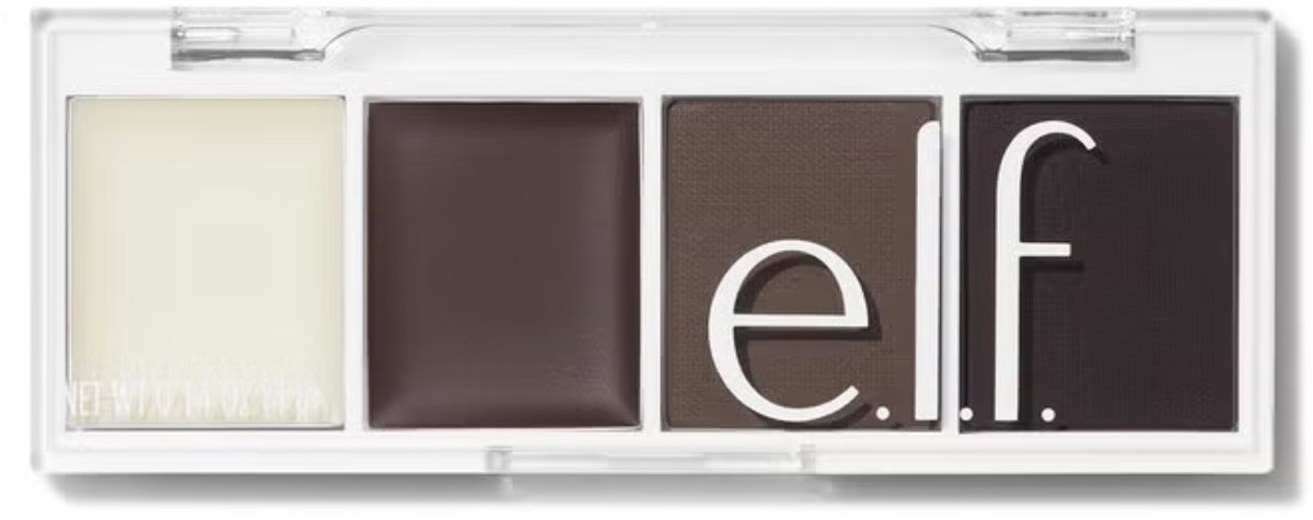 e.l.f. Bite-Size Brow Palette - Wenkbrauwpoeder & Wax - Black - 4 g
