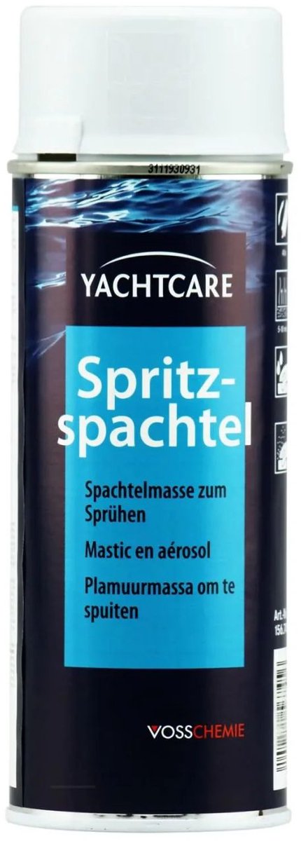 Spuitplamuur Spray 400 ml Grijs Boot Jacht