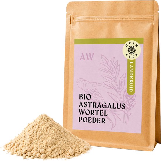 Astragalus Poeder Biologisch 100g – 100% Puur Astragalus Wortel – Zonder Toevoegingen...