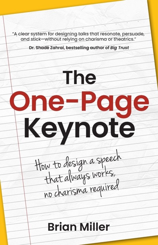 The One-Page Keynote - cover