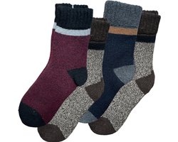 3 Paar Alpaca Wollen Sokken - Wintersokken - Wandelsokken - Huissokken - Maat 39-43