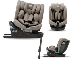 Deryan Chase Luxe i-Size Autostoeltje - 0-36kg - Isofix - steunpoot - 360° draaibaar - Truffle Nougat