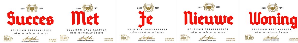 Gepersonaliseerde Duvel bier etiketten met de tekst ‘Succes met je nieuwe woning’ - Waterafstotende vinyl bier stickers - Housewarming - Cadeau