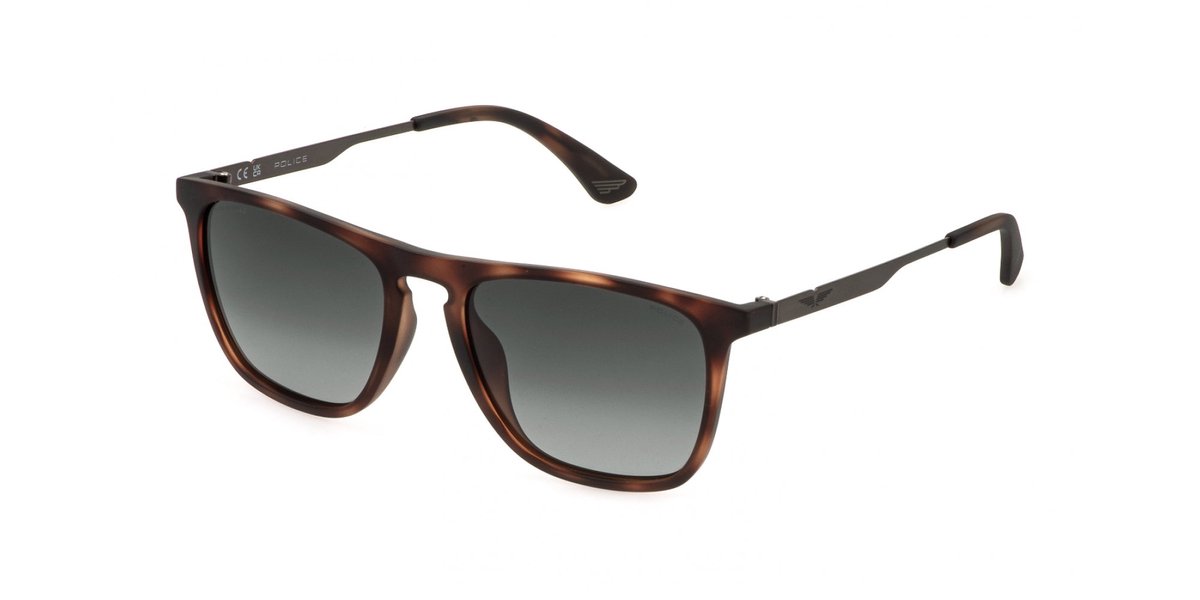 Police SPLQ80E Rosa mattone c/parti azzurro 55/18/145 MAN Zonnebrillen