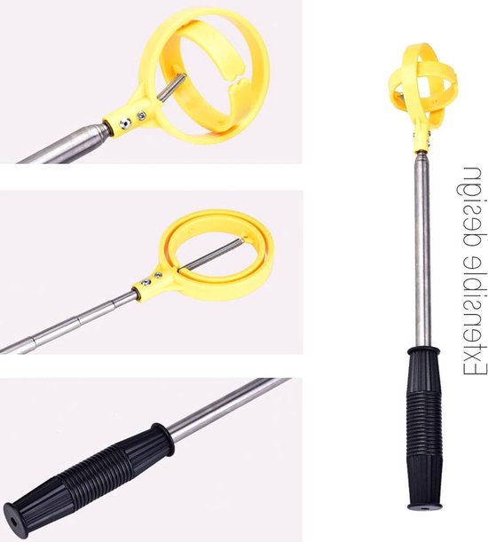 Jhubersproducts - Golfbal retriever - Telescopische golfbalpick-up - Automatische vergrendeling - Geel - Golfbalplukker - Handig voor golfers - Ideaal van Merkloos — afbeelding 4