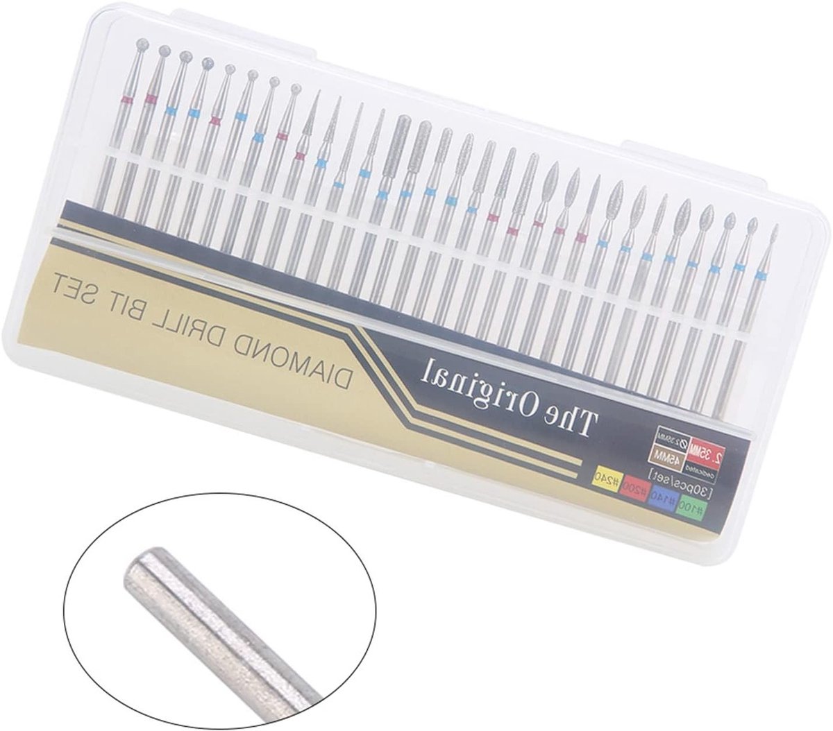 Set van 30 Professionele Boorbits voor Nagels, Verzorging van Dode Huid, Manicure en Pedicure Accessoires